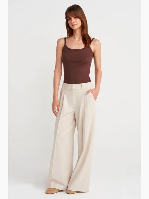 Top camisola de algodón acanalado slim fit dilvin - Kiabi