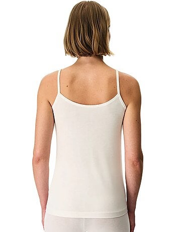 Top camisola de punto liso con cuello en v penti