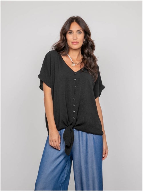 Top con botones y lazo FEYA - Kiabi Top con botones y lazo FEYA - Kiabi