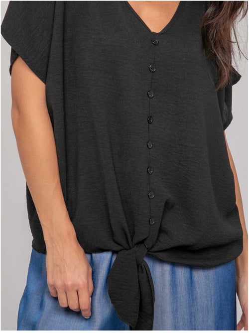 Top con botones y lazo FEYA - Kiabi Top con botones y lazo FEYA - Kiabi