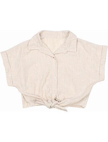Top con cuello de camisa - Kids Star