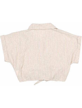 Top con cuello de camisa - Kids Star