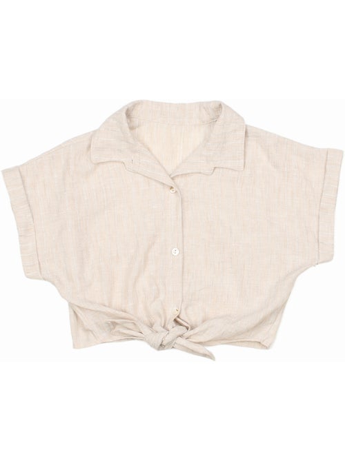 Top con cuello de camisa - Kids Star - Kiabi Top con cuello de camisa - Kids Star - Kiabi