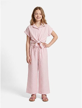 Top con cuello de camisa - Kids Star