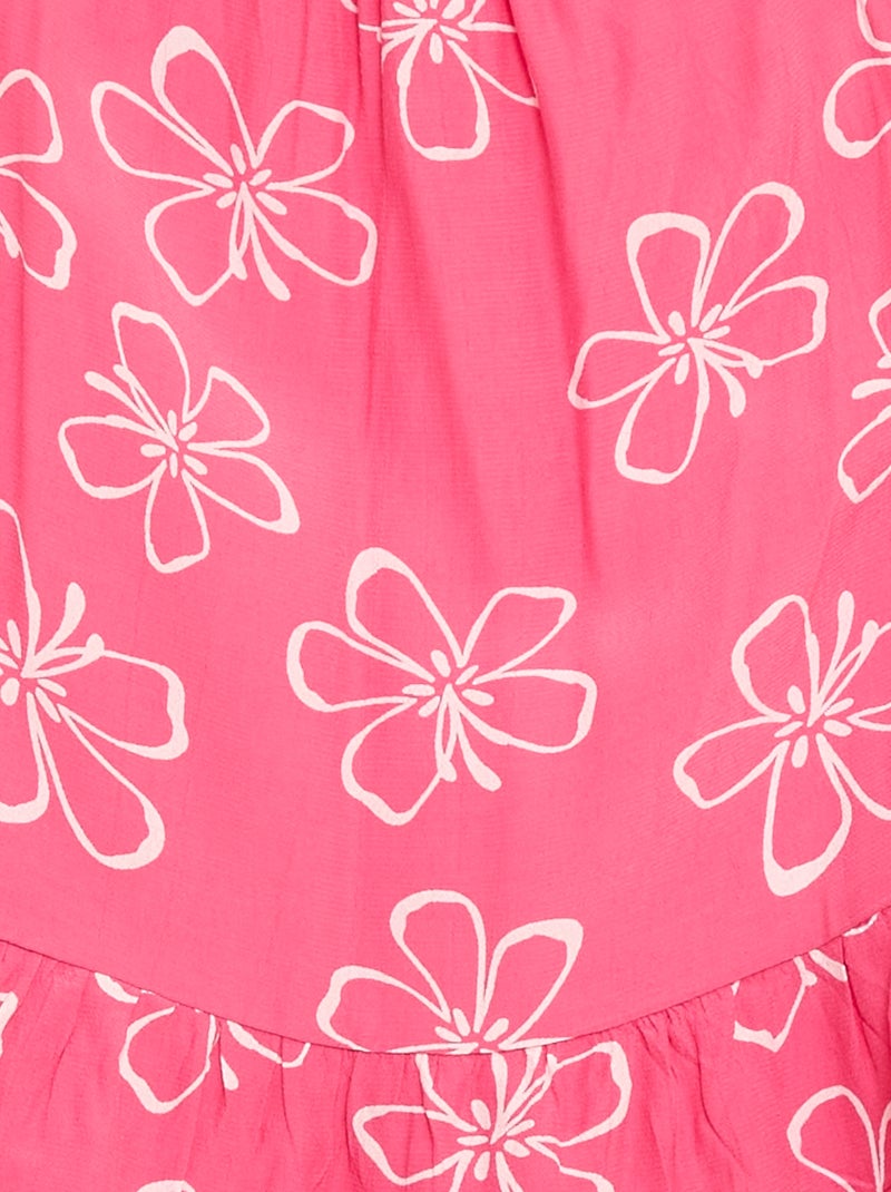 Top con estampado y tirantes finos Rosa - Kiabi