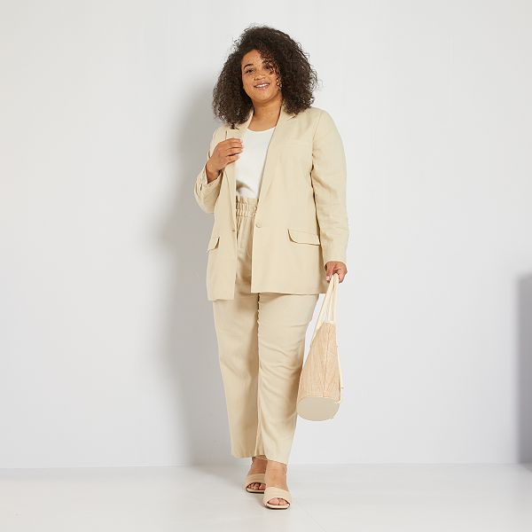 Top con sisa americana tallas grandes mujer - blanco nieve - Kiabi - 13,00€