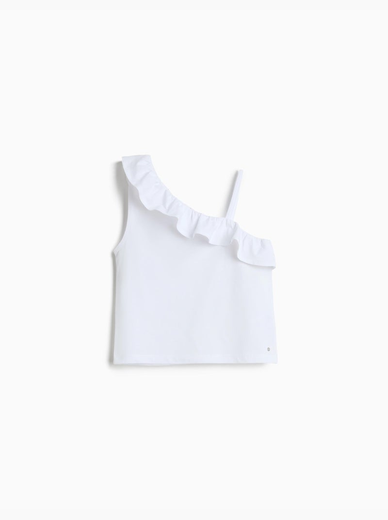 Top con volante, MO Fashion Blanco - Kiabi