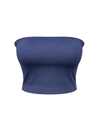 Top corto bandeau sin tirantes mixray