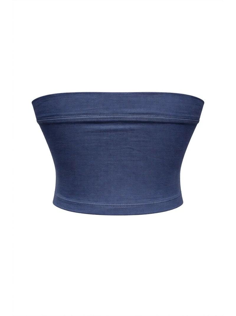 Top corto bandeau sin tirantes mixray Azul marino - Kiabi