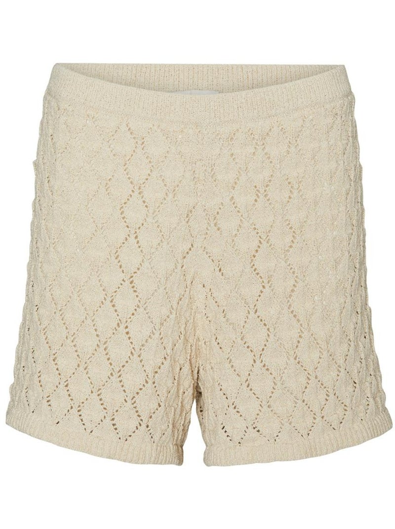 Top Corto de Ganchillo Vero Moda Beige - Kiabi