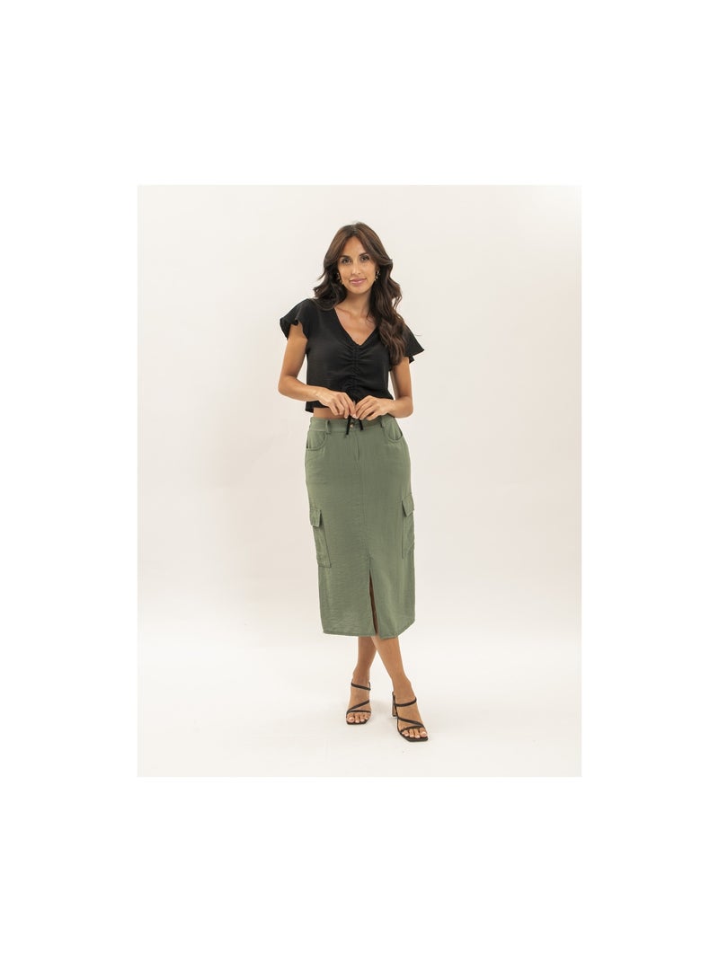 Top corto FABRIZIA Negro - Kiabi