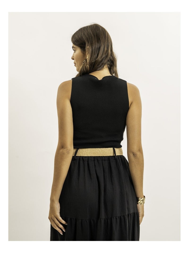 Top corto FODELO Negro - Kiabi