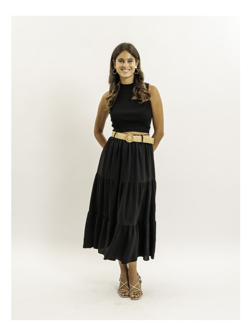 Top corto FODELO Negro - Kiabi