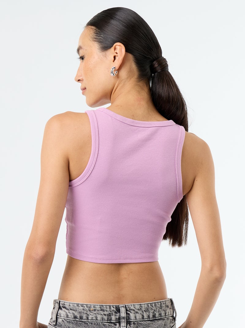 Top corto sin mangas Purpura - Kiabi