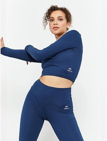 Top corto slim fit de manga larga tommy