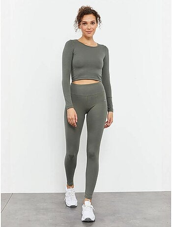 Top corto slim fit de manga larga tommy