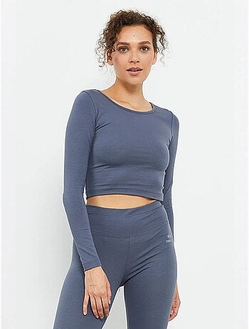 Top corto slim fit de manga larga tommy