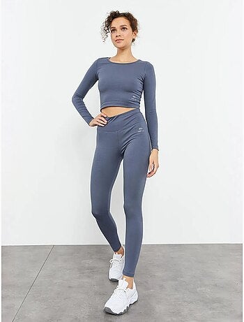Top corto slim fit de manga larga tommy
