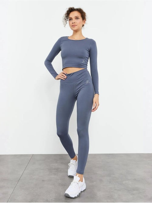 Top corto slim fit de manga larga tommy - Kiabi Top corto slim fit de manga larga tommy - Kiabi