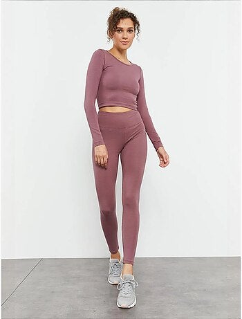 Top corto slim fit de manga larga tommy