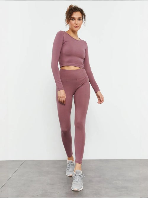 Top corto slim fit de manga larga tommy - Kiabi