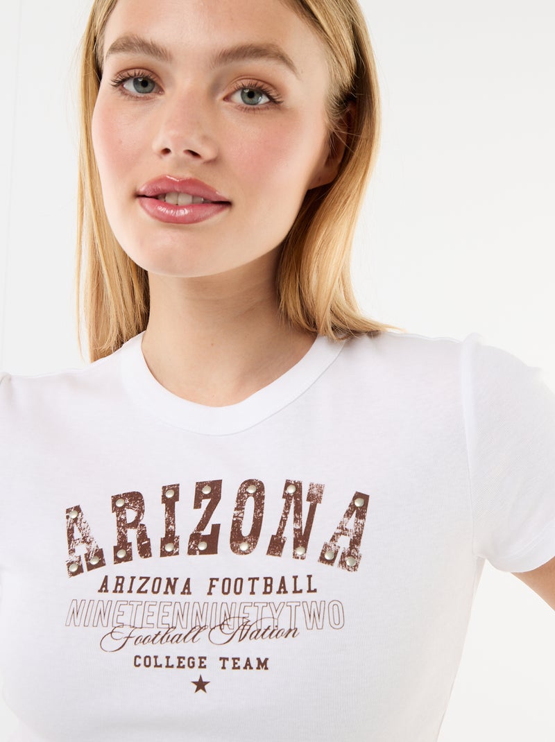 Top cropped 'Arizona' Blanco - Kiabi