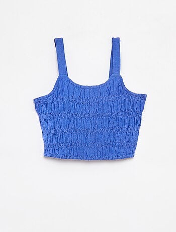 Top cropped de tirantes