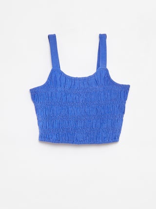Top cropped de tirantes