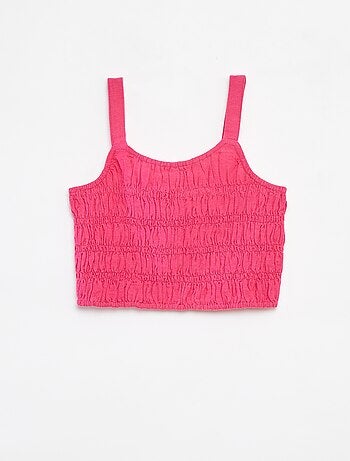 Top cropped de tirantes