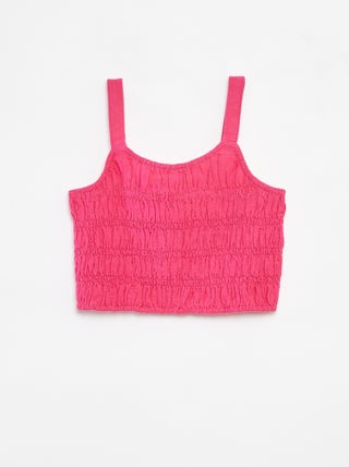 Top cropped de tirantes