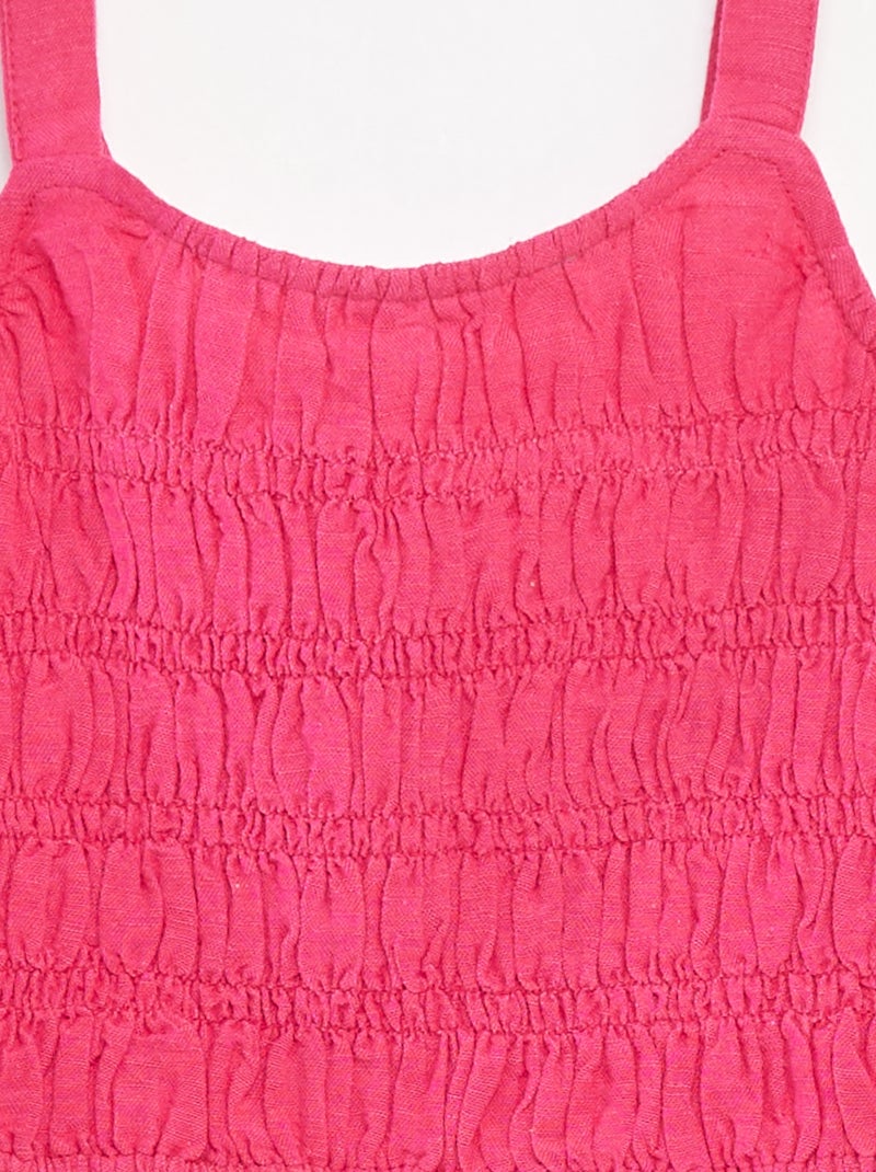 Top cropped de tirantes Rosa - Kiabi