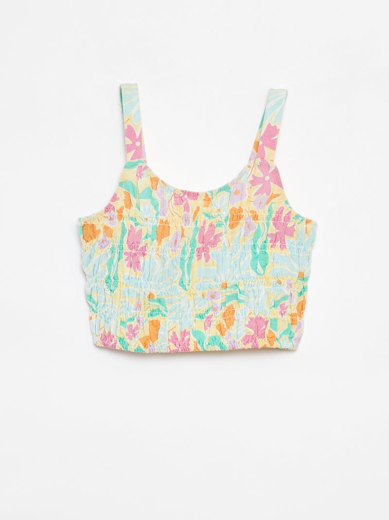 Top cropped de tirantes Verde - Kiabi
