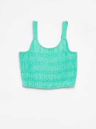 Top cropped de tirantes