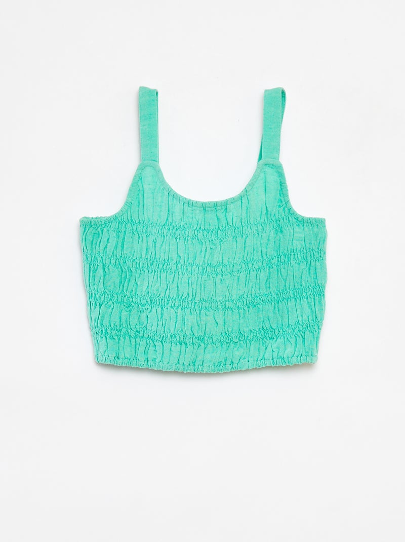 Top cropped de tirantes Verde - Kiabi