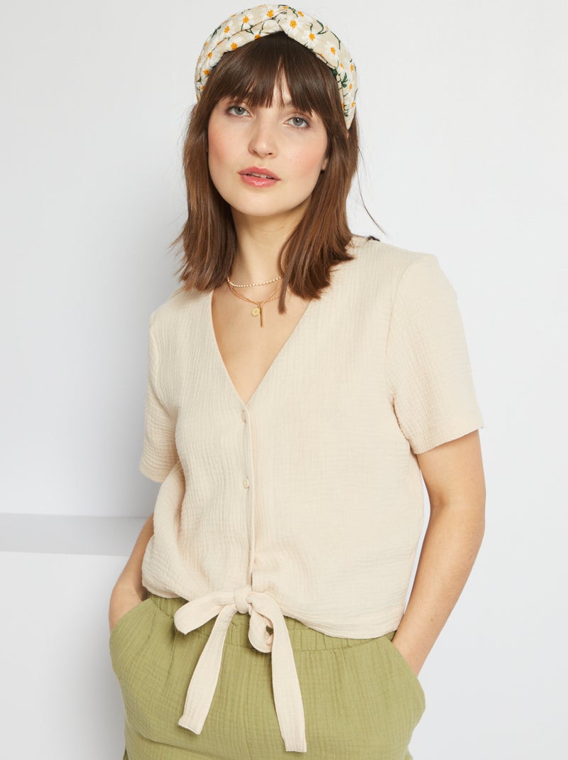 Top cropped 'JDY' blanco - Kiabi