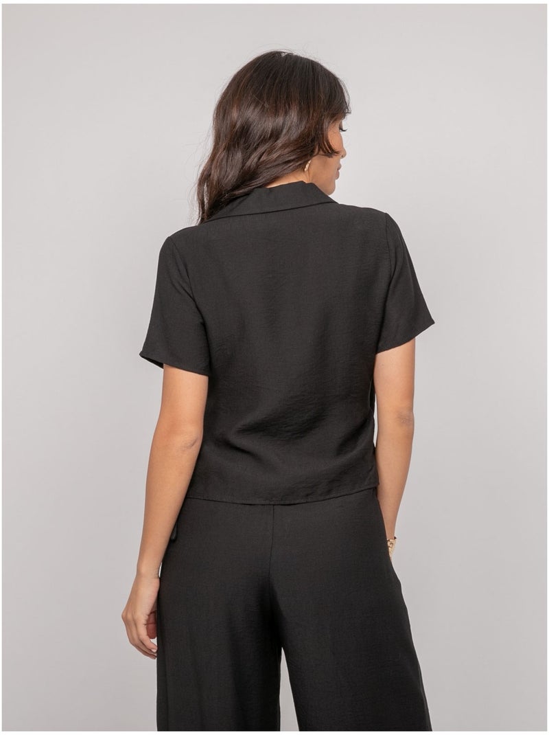 Top cruzado FREDINE Negro - Kiabi