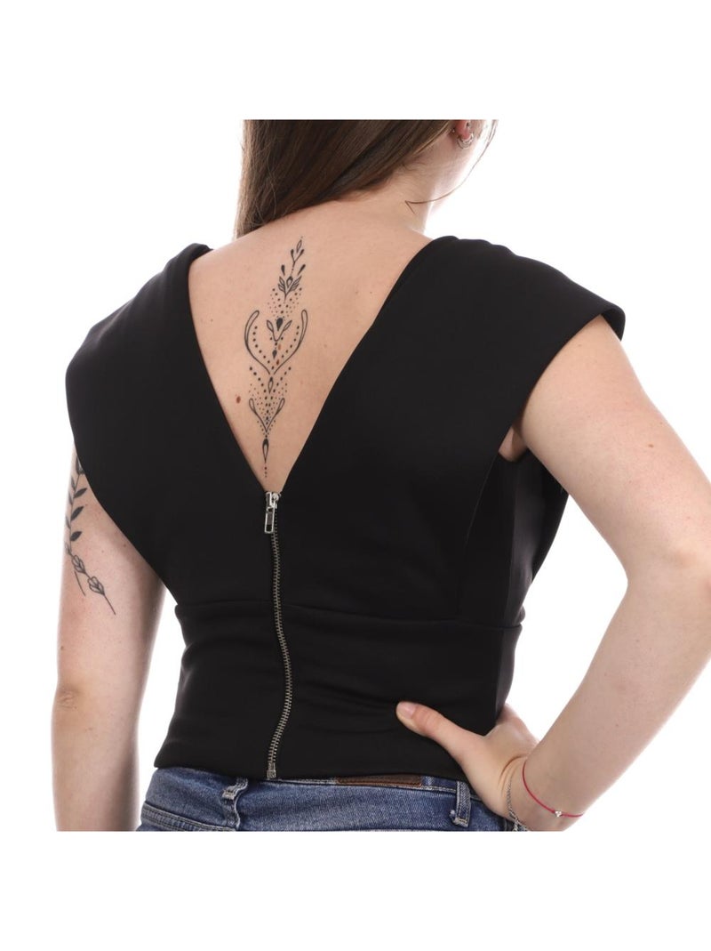 Top Cruzado Guess para Mujer Negro - Kiabi