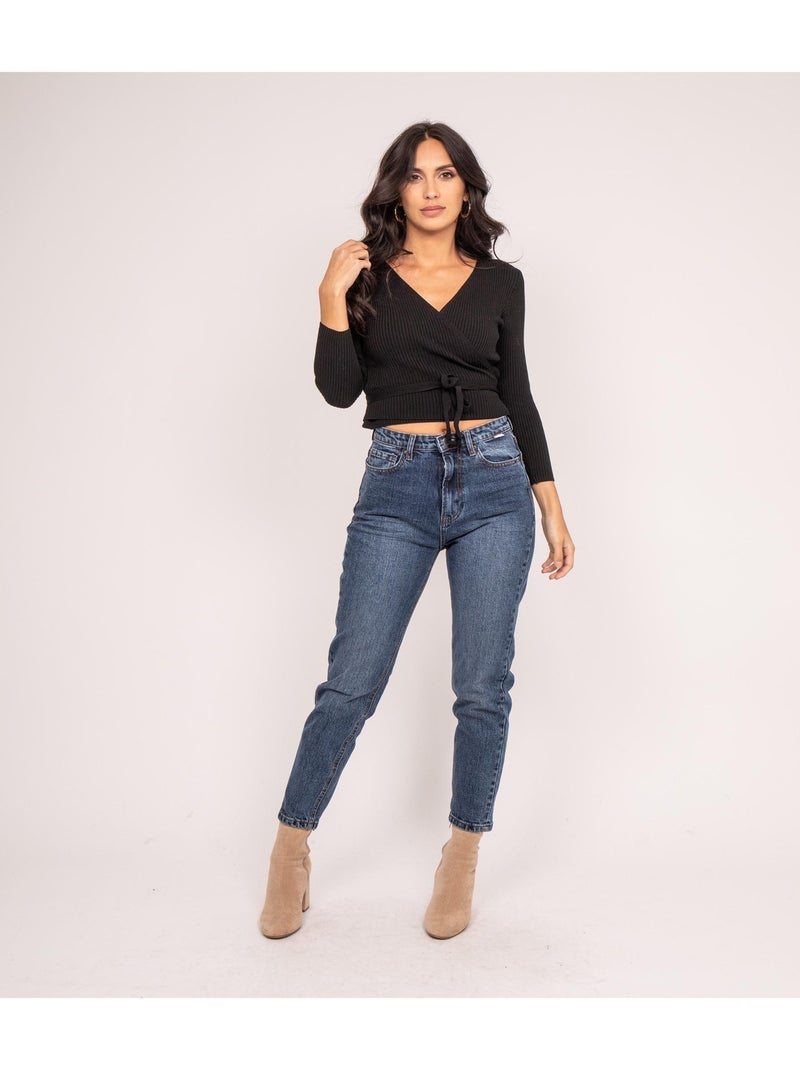Top cruzado KURTYS Negro - Kiabi