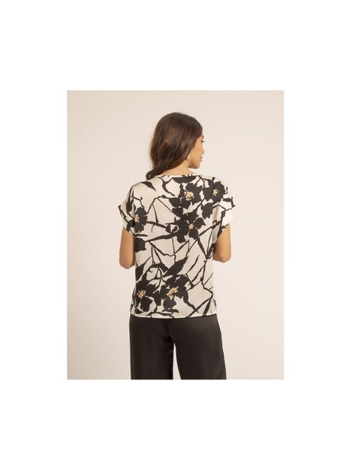 Top cuello redondo con motivos FIJELLE - Kiabi