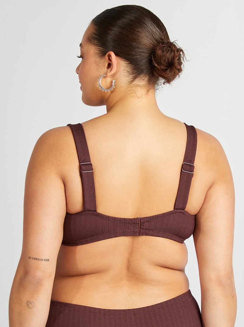 Top de bikini bicolor PURPURA - Kiabi