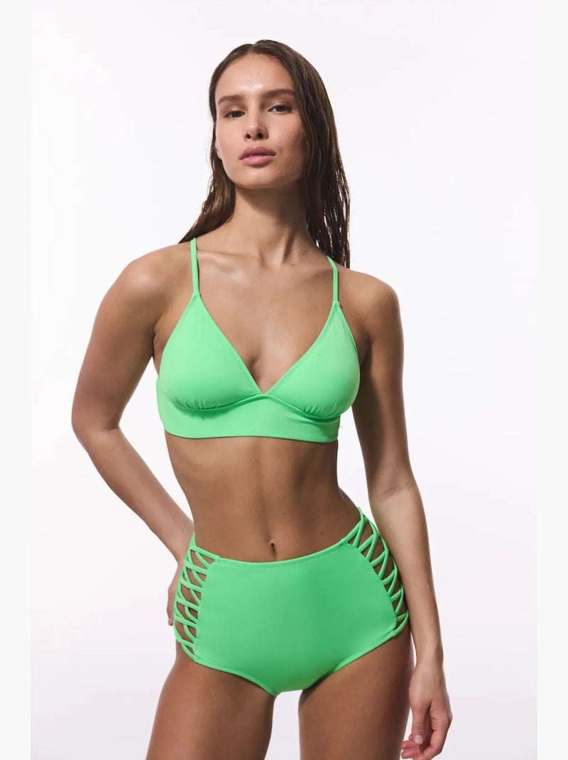 Top de bikini bralette mujer penti Verde menta - Kiabi
