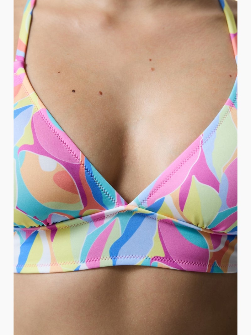 Top de bikini bralette noche penti Rosa fluo - Kiabi