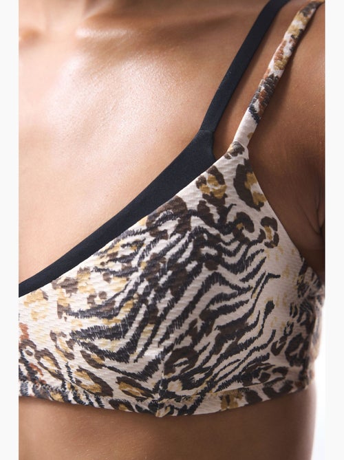 Top de bikini brissa con estampado de leopardo penti - Kiabi Top de bikini brissa con estampado de leopardo penti - Kiabi