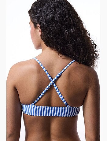 Top de bikini chiara a rayas penti