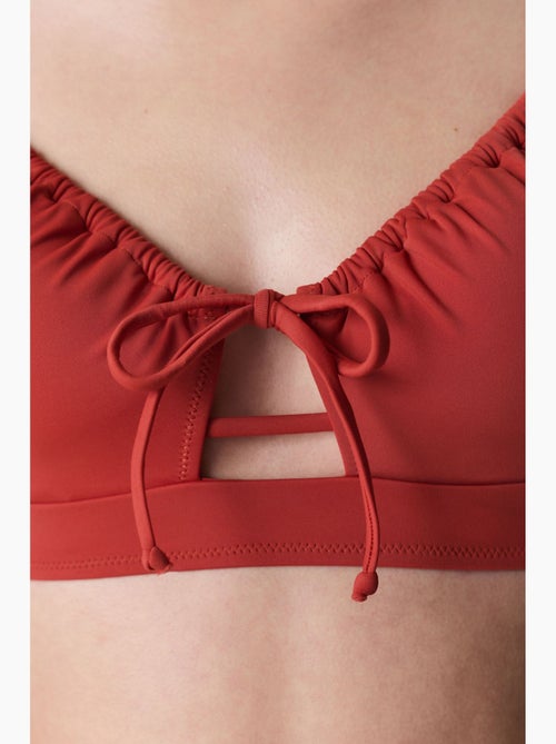 Top de bikini con abertura frontal penti - Kiabi Top de bikini con abertura frontal penti - Kiabi
