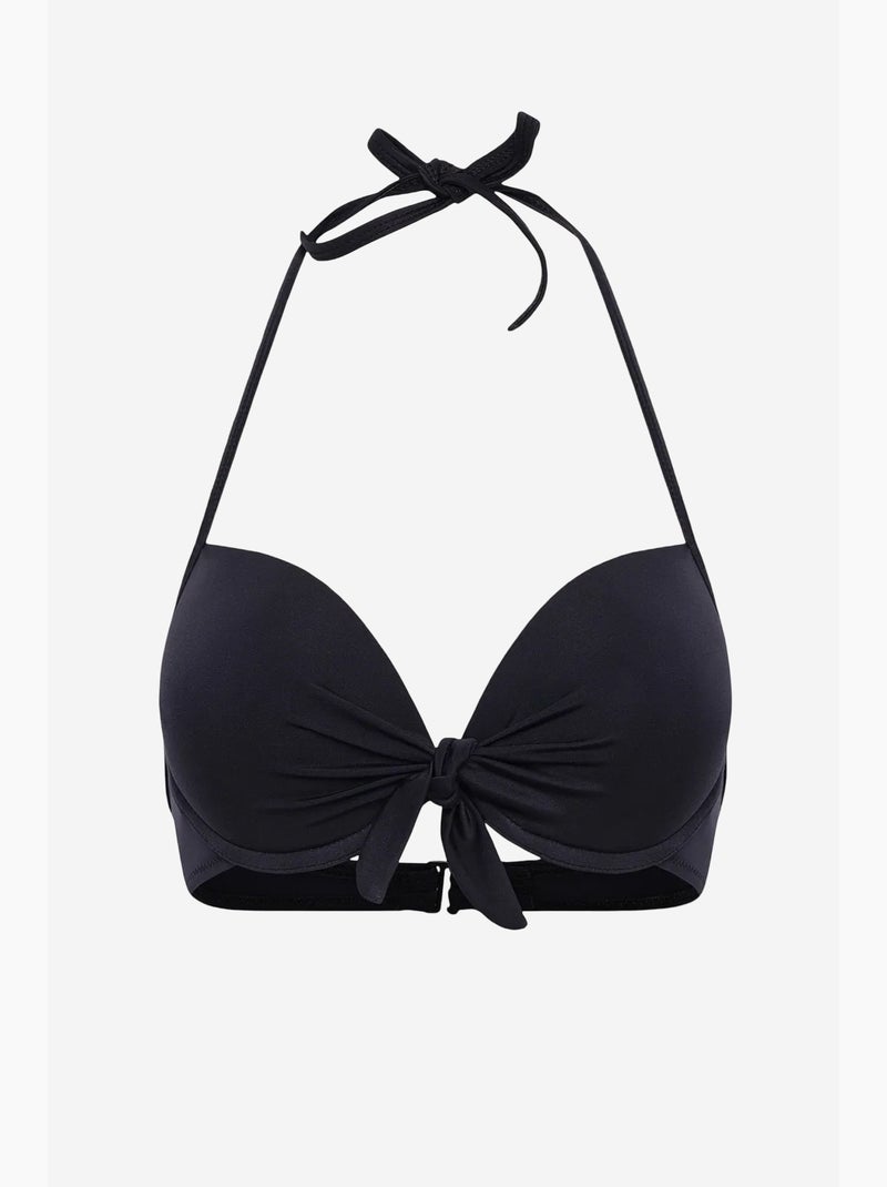 Top de bikini con copa para mujer penti Negro - Kiabi