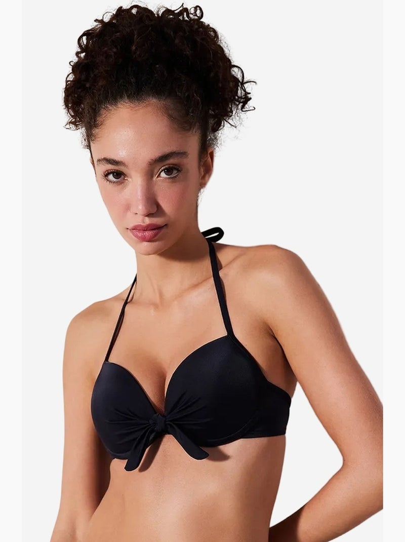 Top de bikini con copa para mujer penti Negro - Kiabi