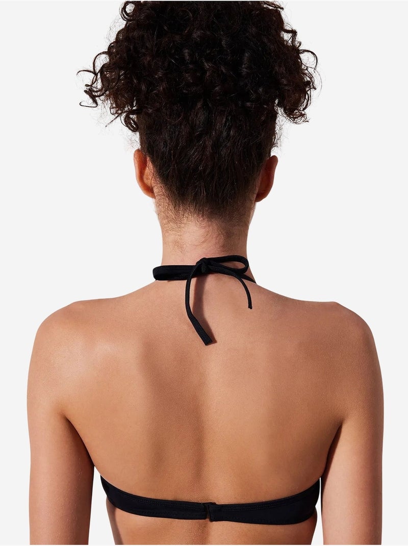 Top de bikini con copa penti Negro - Kiabi