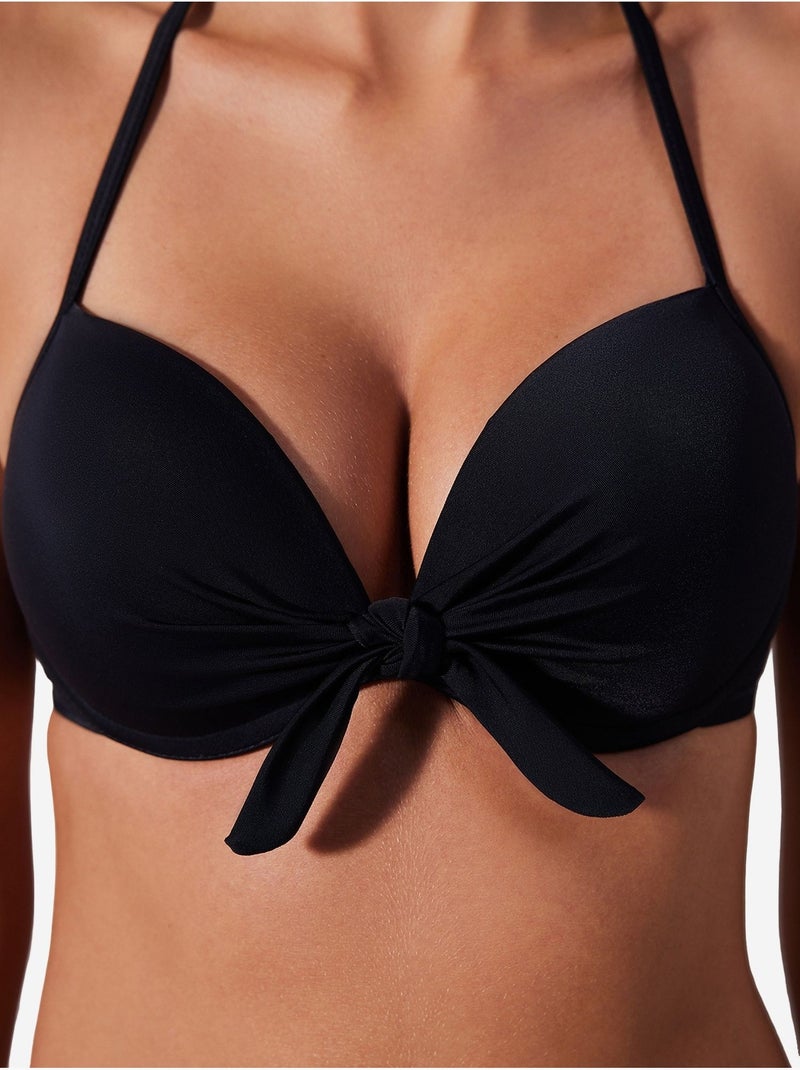 Top de bikini con copa penti Negro - Kiabi