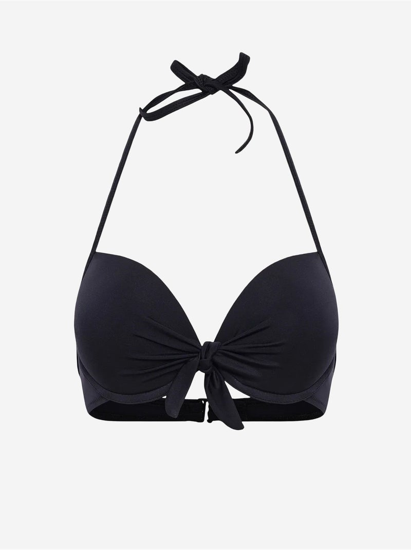 Top de bikini con copa penti Negro - Kiabi